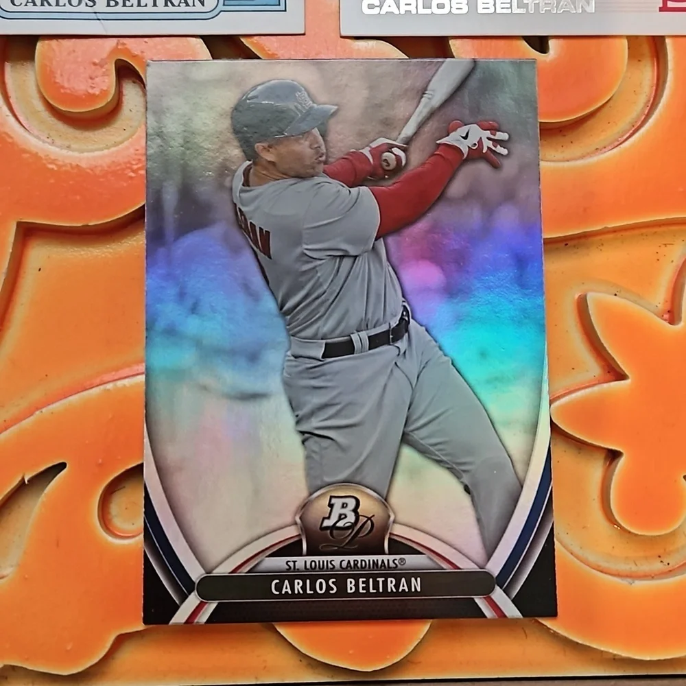 Topps Carlos Beltran Saint Louis Cardinals #95 Platinum and #527 2 Pack